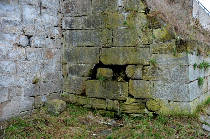 Damaged Rock Retaining Wall